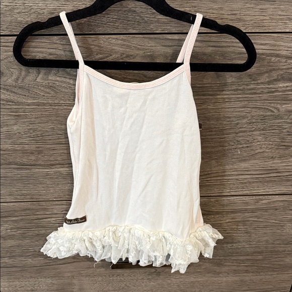 White Ruffled Hem Top Extender - Picture 4 of 4